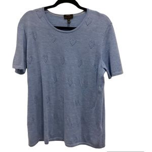 Escada cashmere heart blouse XL